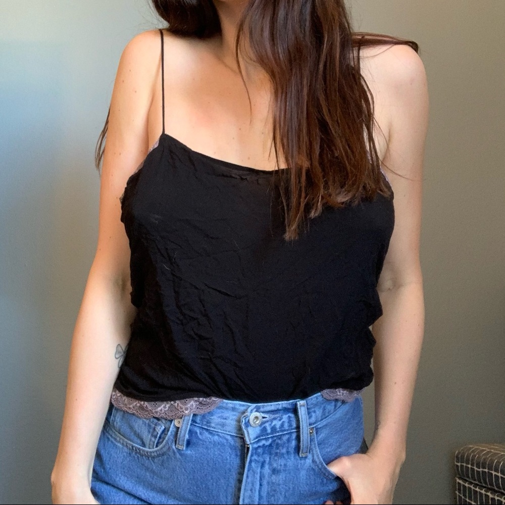 Free People Lace Trim Cami